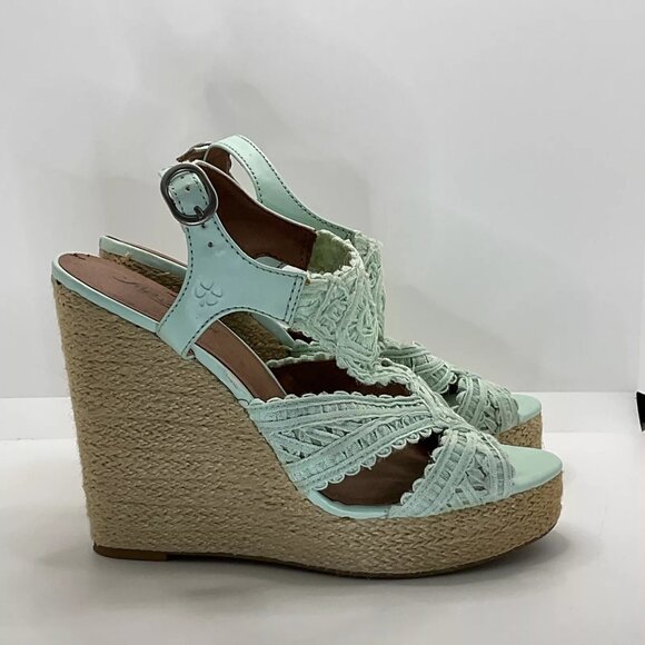 Lucky Brand - Woman’s Size 8 Wedge Heel Mint Green - Picture 3 of 6